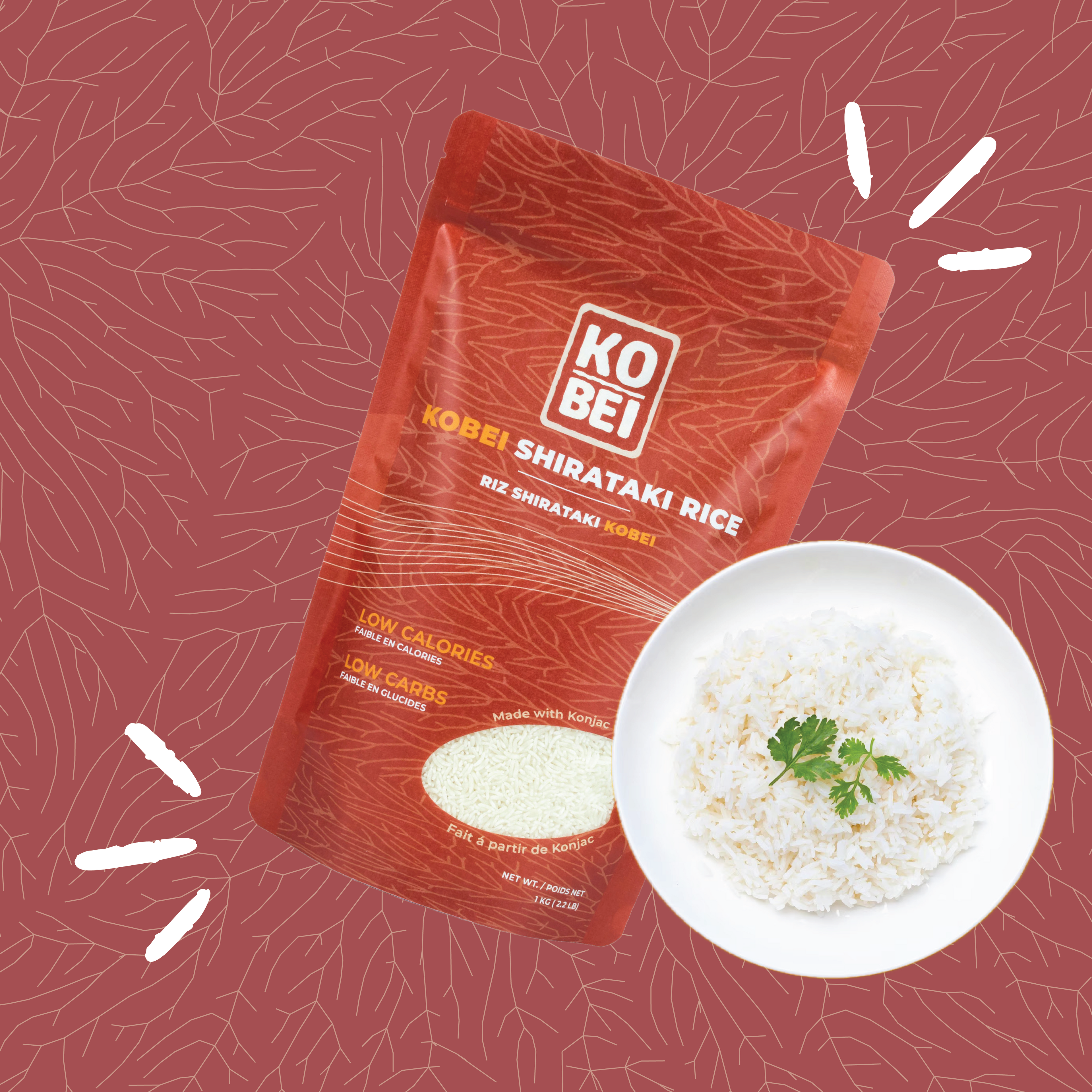 kobei rice low calorie low carb rice